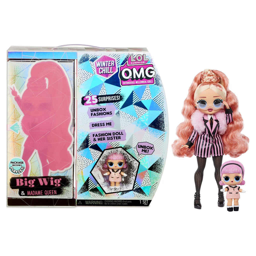 Winter Chill Big Wig Fashion Doll & Madame Queen Doll With 25 Surprises L41909