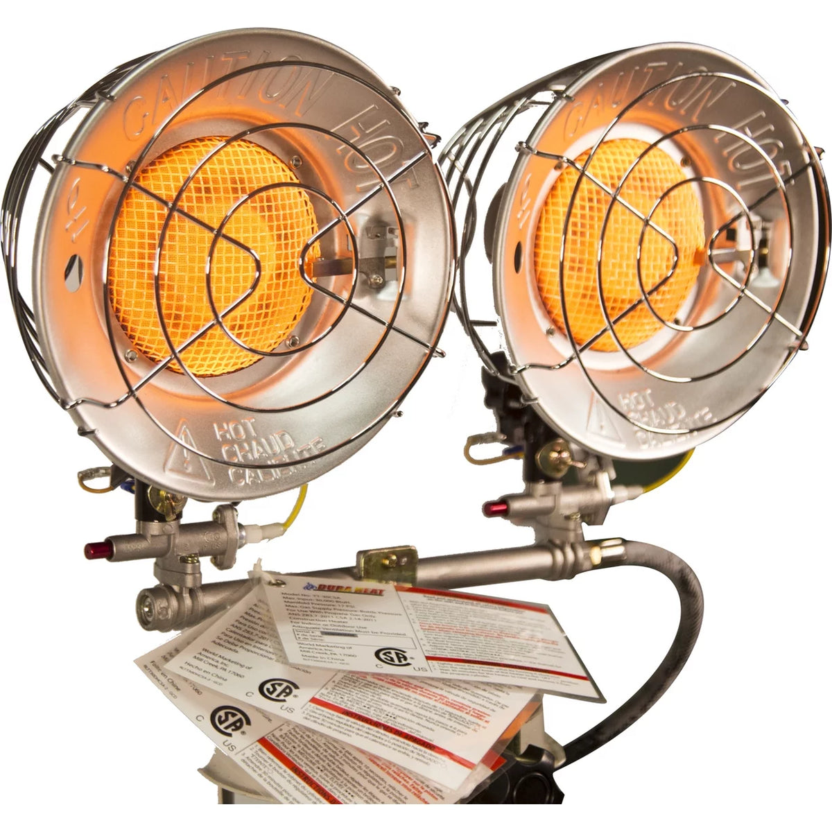 Double Burner Outdoor Propane Tank Top Radiant Heater B678