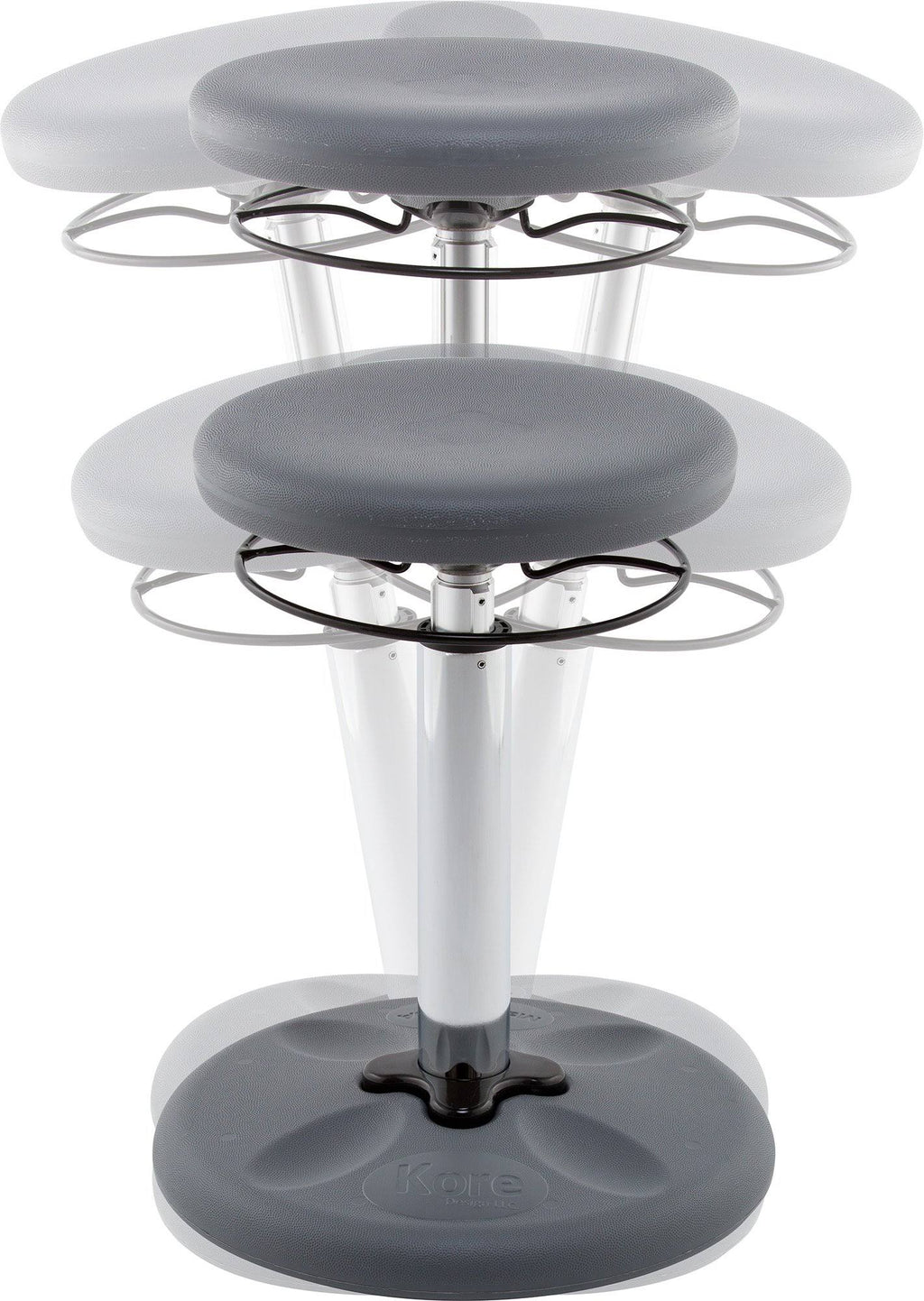 Grey Adjustable Wobble Chair U296086