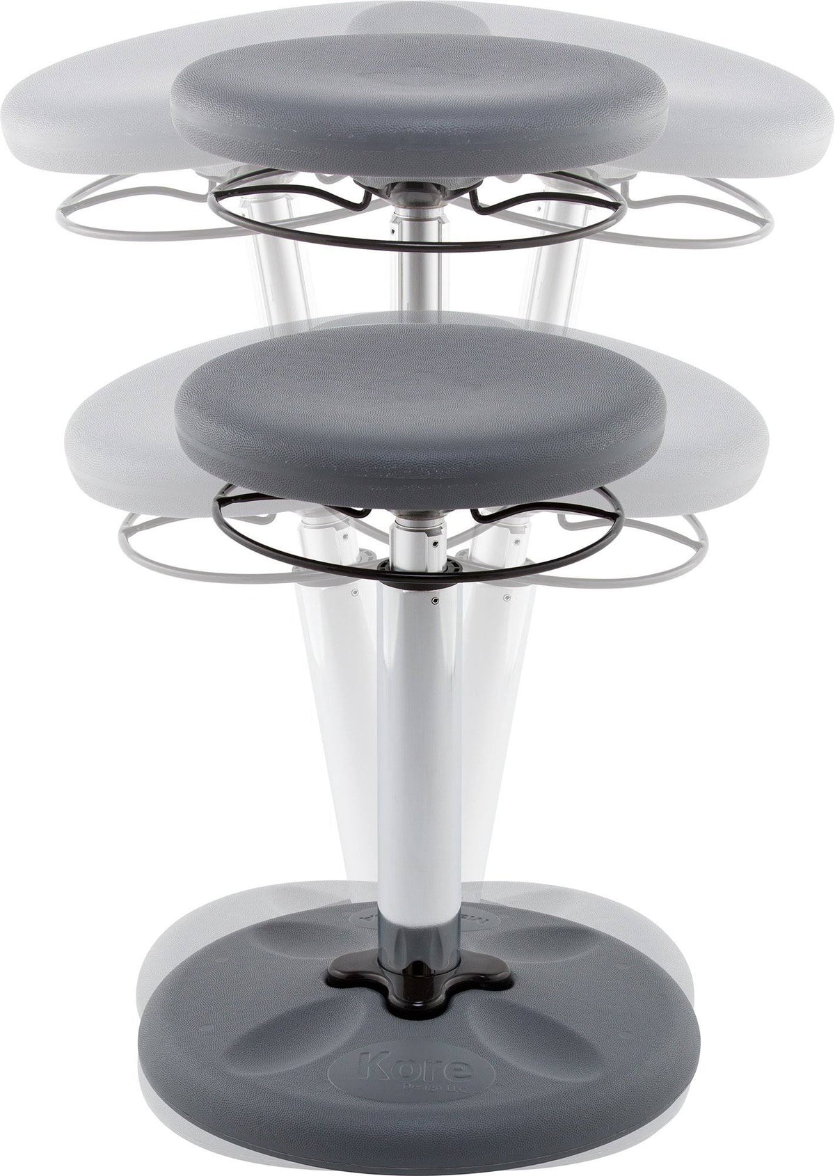 Grey Adjustable Wobble Chair U296086
