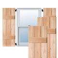 Real Wood Pine Board-n-Batten Shutters, Unfinished, Per Pair E5929