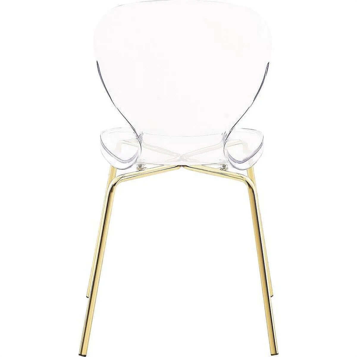 Gold Metal Dining Chair Set of 2 R37111
