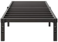 Twin Size Heavy Duty Metal Platform Bed Frame with Storage Space, 14 Inches H469