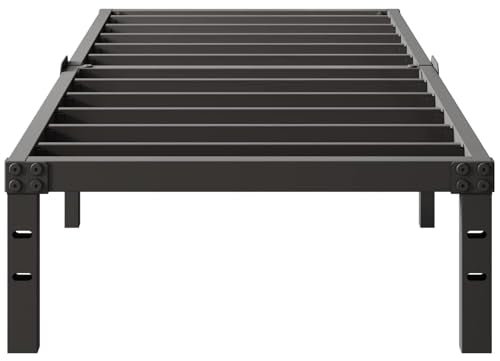 Twin Size Heavy Duty Metal Platform Bed Frame with Storage Space, 14 Inches H469
