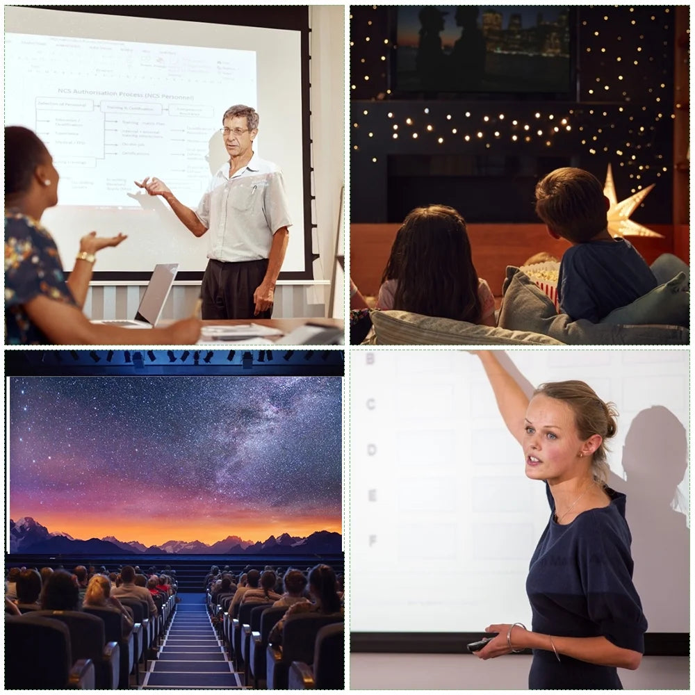 Projection Screen Movie Screen 16 9 3d 4k 1080p Indoor Theater C946