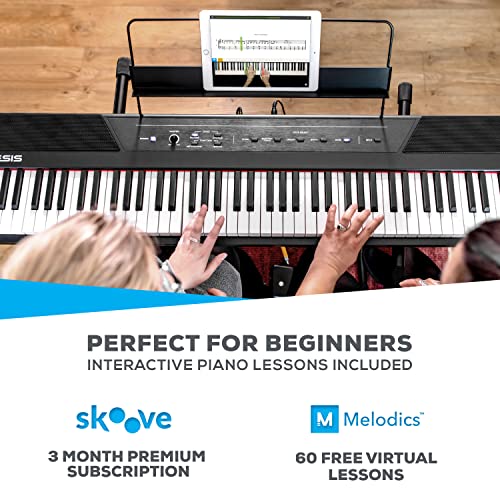 88 Key Digital Piano Keyboard with Semi Weighted Keys B827483