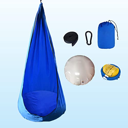 Pink Pod Swing Seat Hanging Hammock Chair with Inflatable Pillow N269654