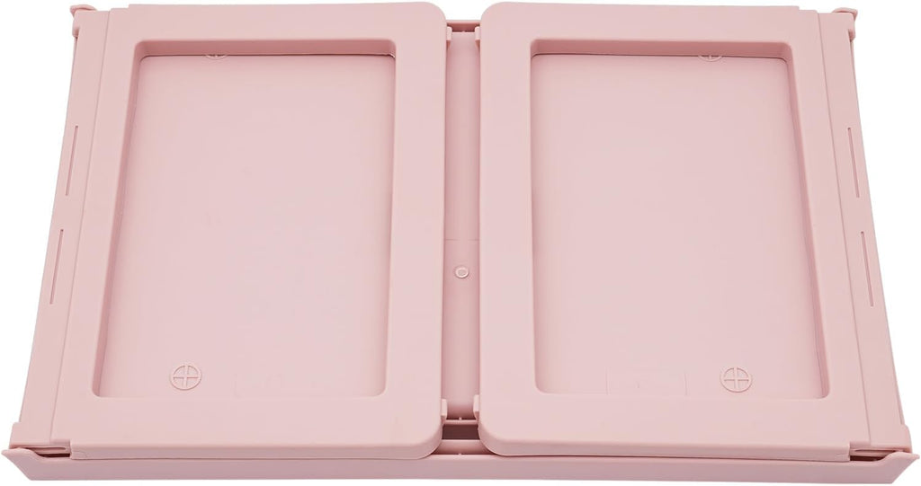 6 Pcs Pink Plastic Folding Breakfast Tray V7495