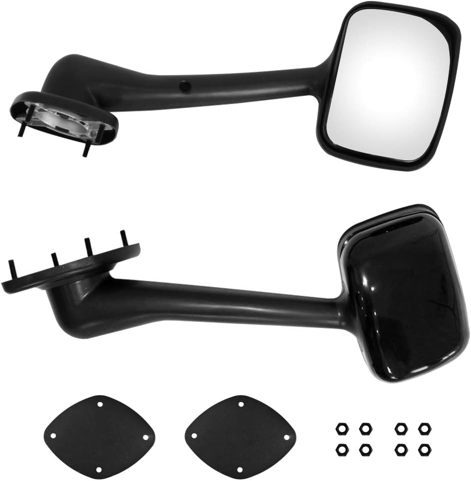 Black Hood Mirror Pair for Freightliner Cascadia W71996