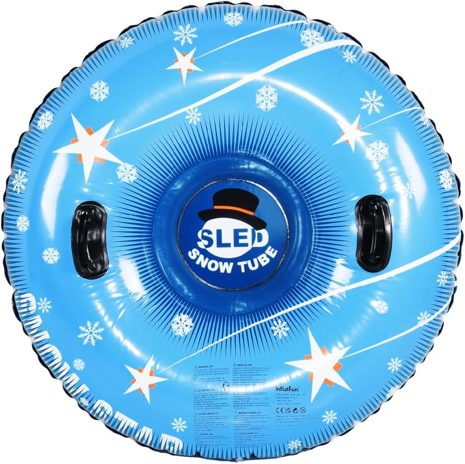 48-inch Inflatable Snow Tube with Handles V333113