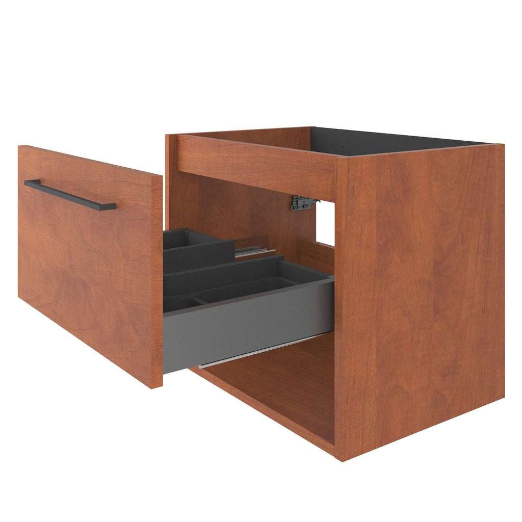 24x22 Autumn Oak Wood Bathroom Vanity Cabinet with Ceramic Top Sink M18810