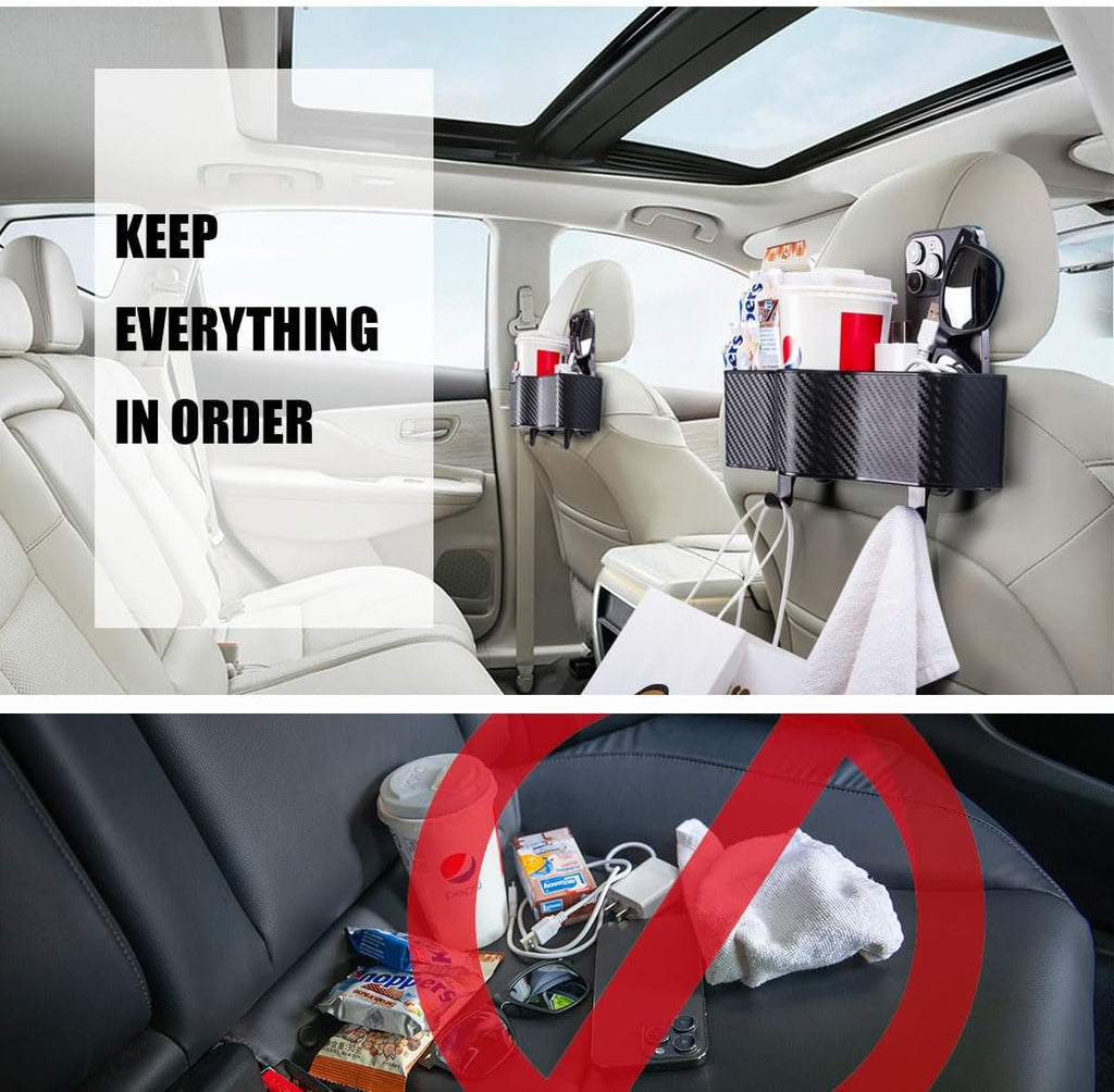 Car Backseat Organizer with Cup Holder and Storage Y183