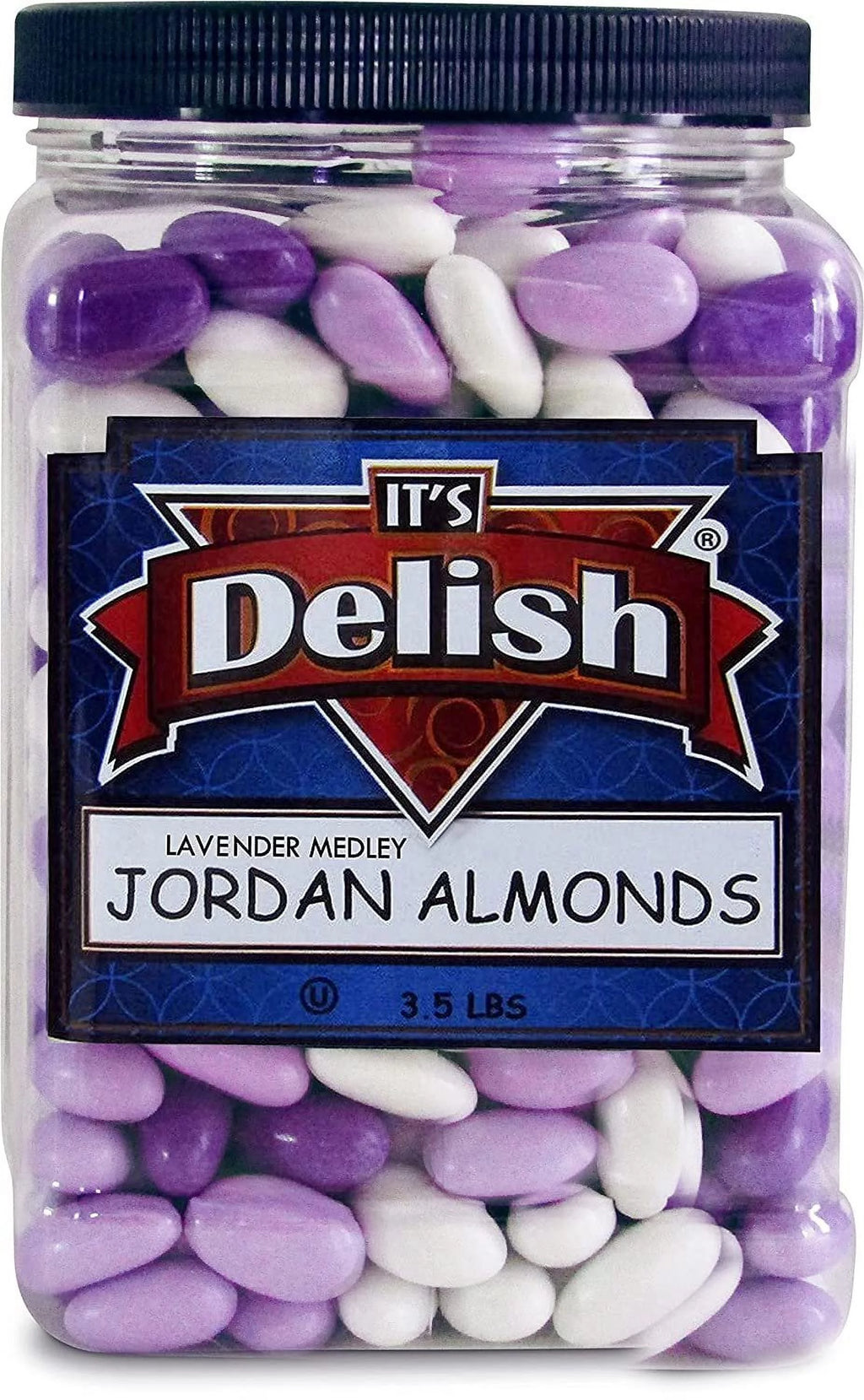 Lavender Purple & White Jordan Almonds 3.5 LBS Vegan & Kosher N169