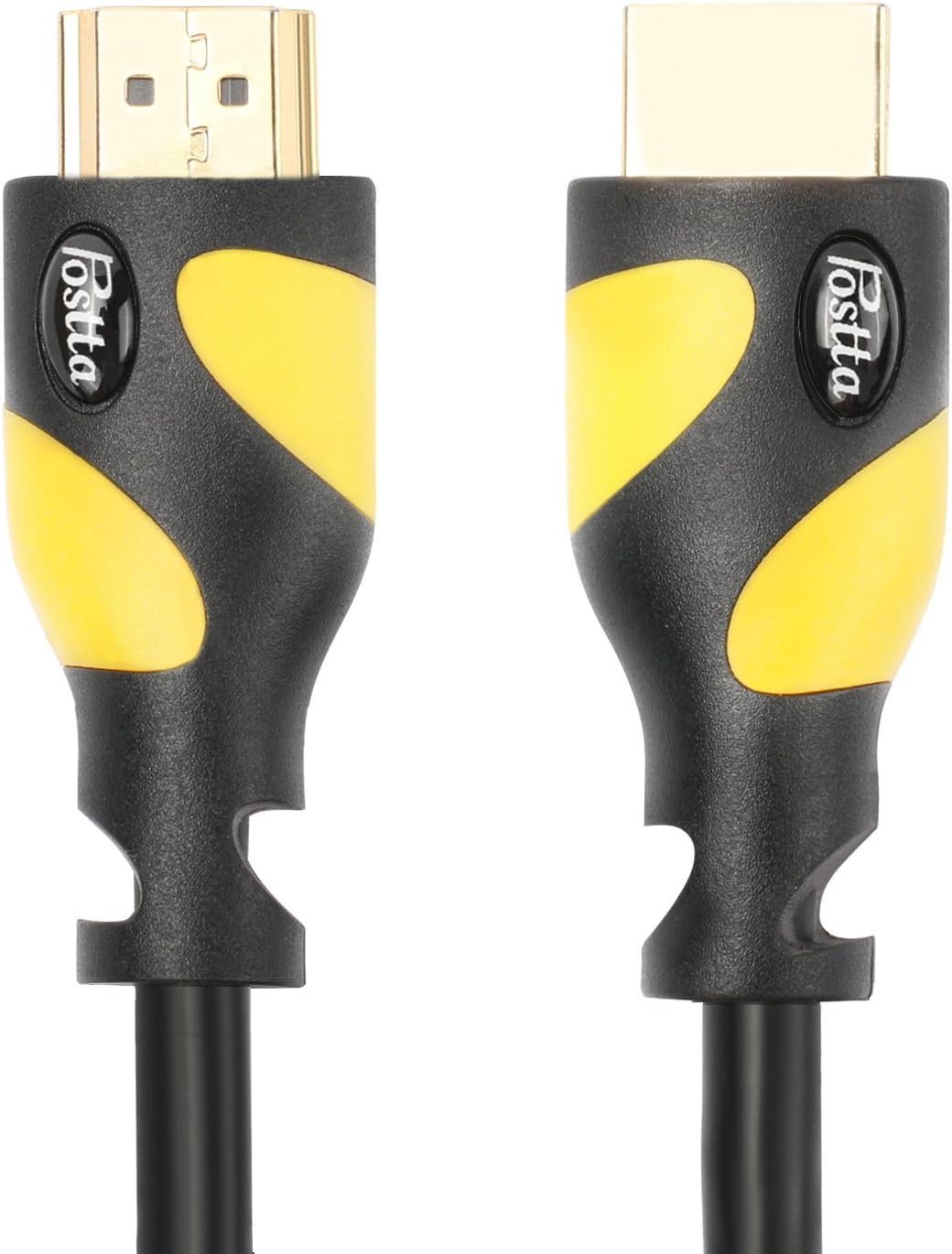HDMI Cable 100 Feet Yellow with Built-in Signal Booster 4K 1080P Ethernet Audio Return 1 Pack F1651