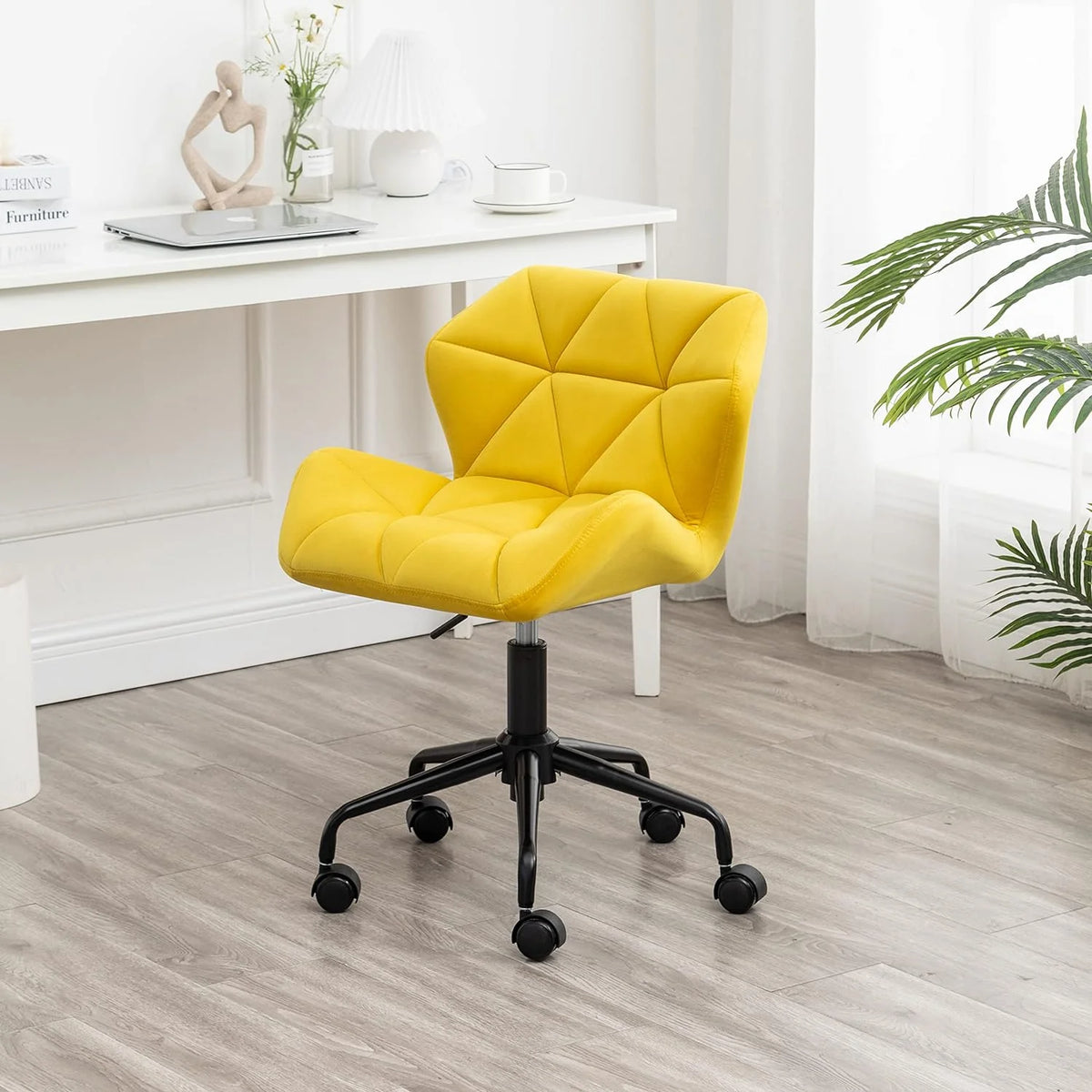 Tufted Adjustable Swivel Office Chair H8440