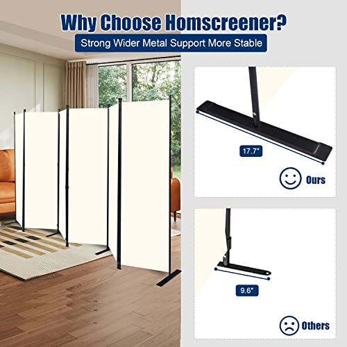 6FT 4 Panel Fabric Room Divider L1582