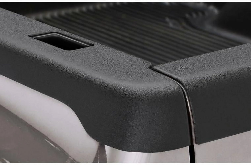 Black Smooth Finish BedRail Caps with Stake Holes, 2-Pc Set B850394