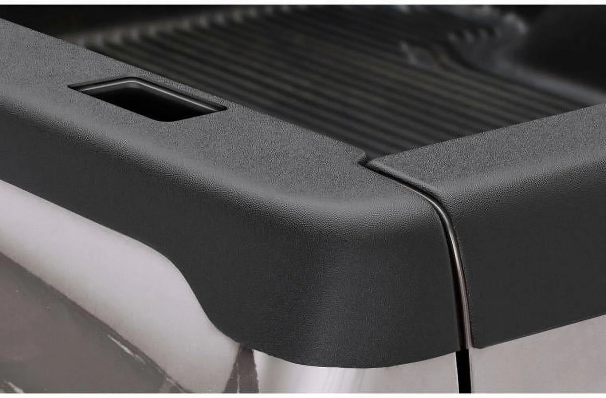 Black Smooth Finish BedRail Caps with Stake Holes, 2-Pc Set B850394