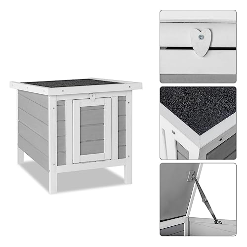 Weatherproof Wooden Cat House O530467