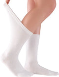 Loose Fit Seamless Toe Rayon Crew Socks W325597