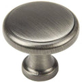 Antique Silver Round Cabinet Hardware Knob 25 Pack U393