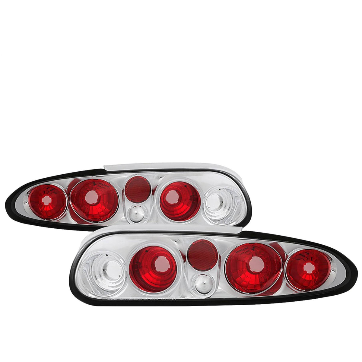 Euro Style Tail Lights Chrome H240