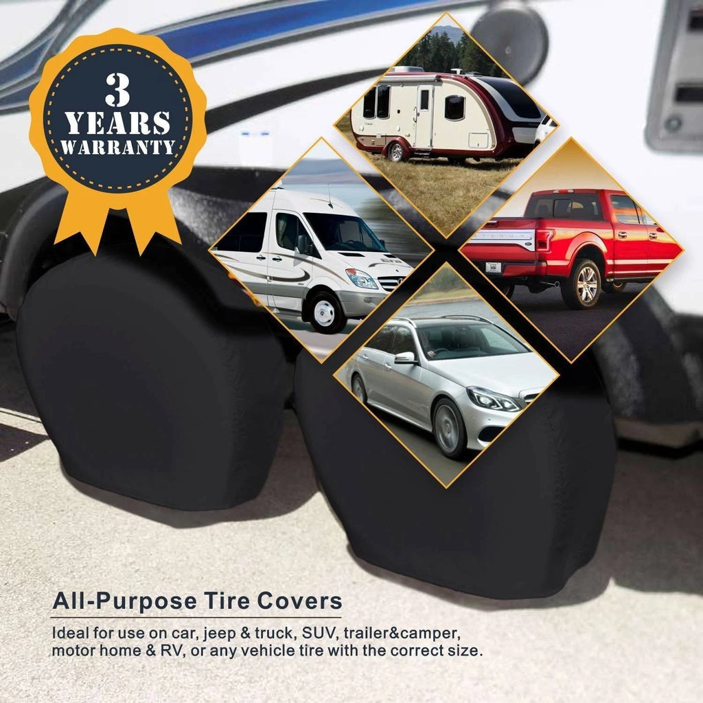Tire Cover 4 Pack, Tough Vinyl Wheel Protector H51429