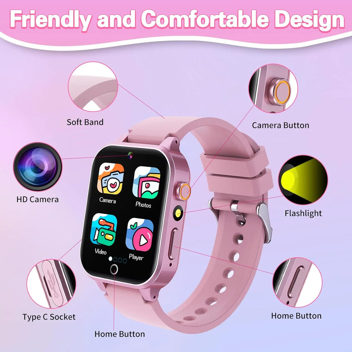 Smart Watch with Games Video Camera Music Pedometer Q62034