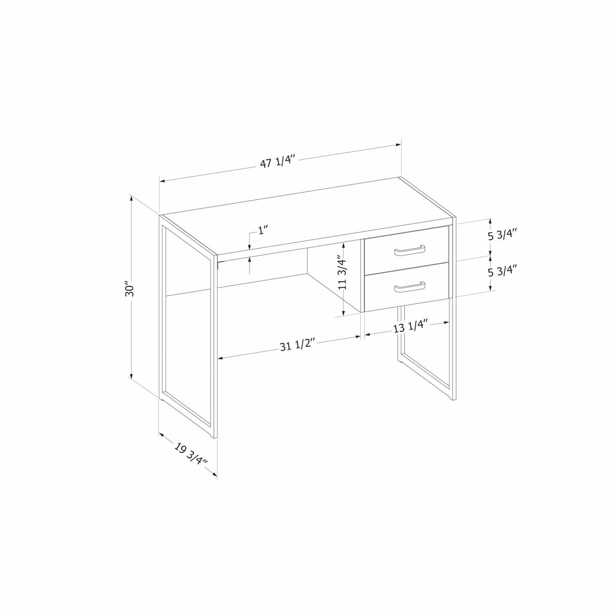 Urban Modern Computer Desk P8708