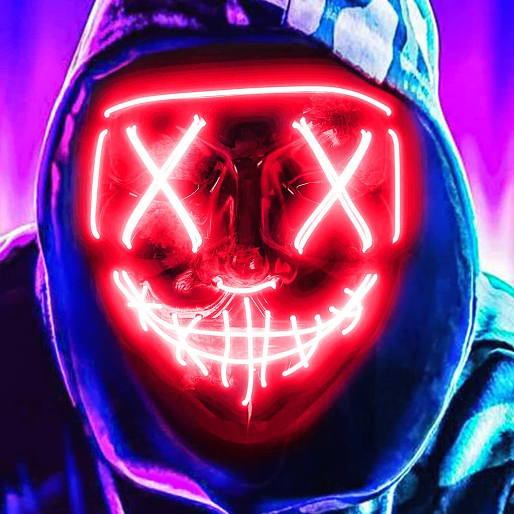 LED Glow Halloween Mask R33564