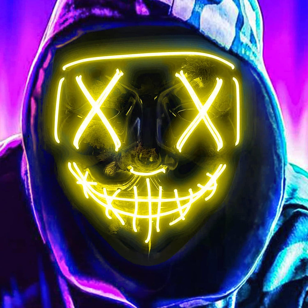 LED Glow Halloween Mask R33564