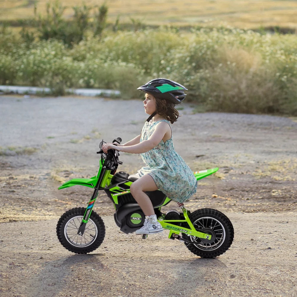 24V 250W Electric Off-Road Motorcycle Green O750395