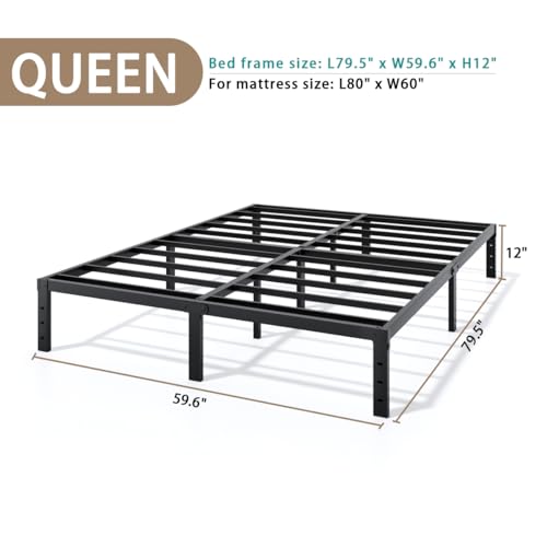 14 Inch Heavy-Duty Full Size Metal Bed Frame Y4840