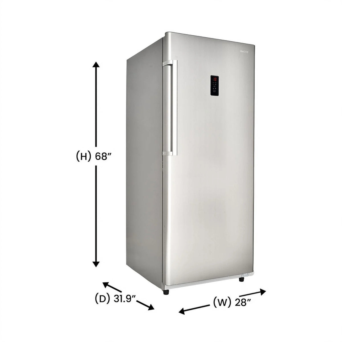17 cu. ft Convertible Upright Freezer/Refrigerator in Stainless U2302