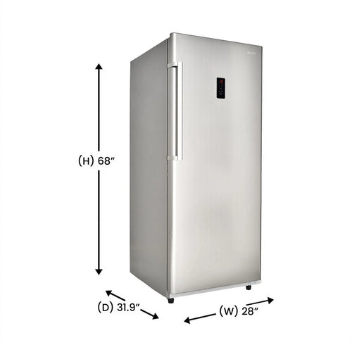 17 cu. ft Convertible Upright Freezer/Refrigerator in Stainless U2302