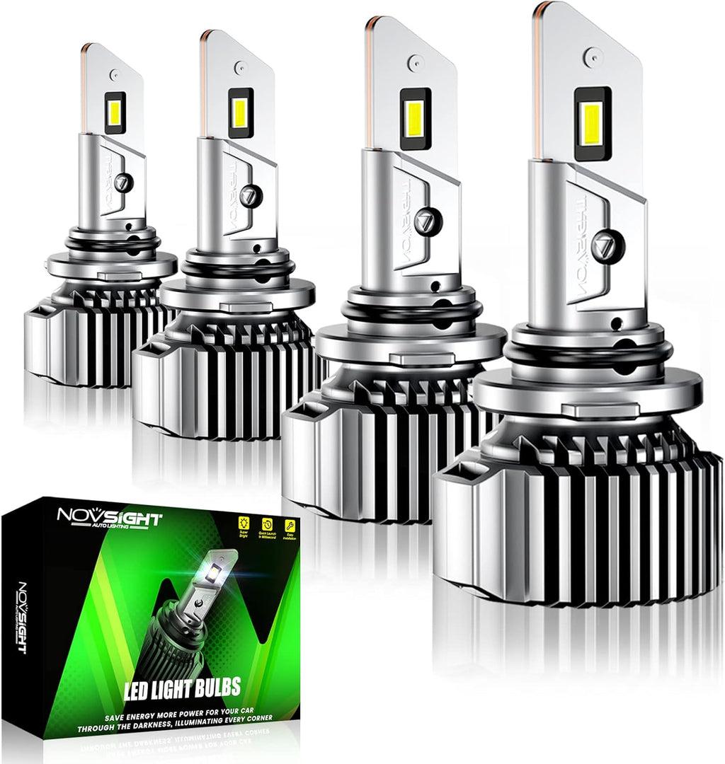 9005 9006 LED Headlight Bulbs Combo, 40000LM 200W, 6500K Cool White, Pack of 4 Z49538