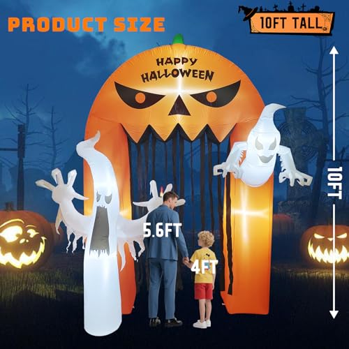 8FT Halloween Inflatable Archway with LED Lights N16888