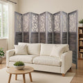 8 Panel Wood Peg Board Room Divider U6159