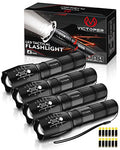 LED Flashlight 2 Pack, 2000 Lumens Waterproof Zoomable Flashlight F32857
