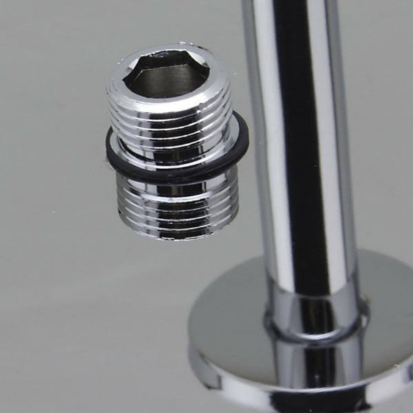 20x22 Round Brushed Solid Stainless Steel Rain Shower Head Q539305