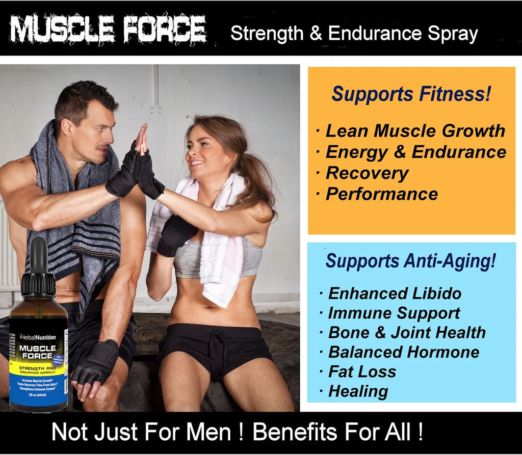 Muscle Force Max Strength & Endurance Drops 175mg Q581390