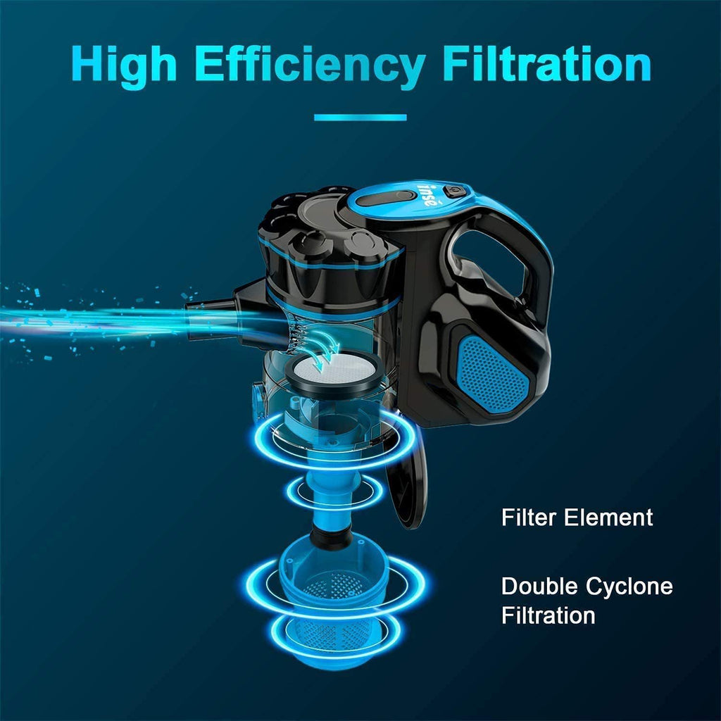 Corded Stick Vacuum Cleaner, 18Kpa, 600W Motor, 3-in-1 Multi-cyclone Filtration Lightweight Vacuum Cleaner B820