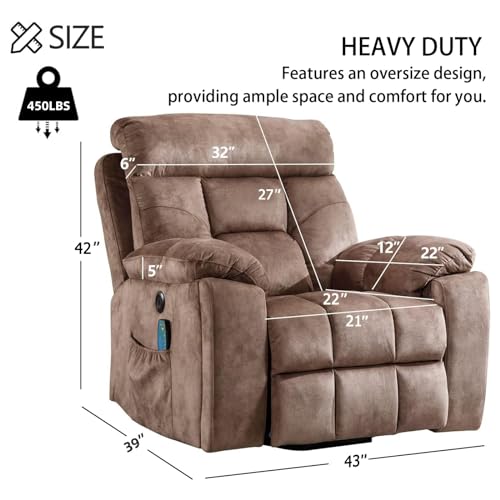 Camel Large Power Lift Recliner Chair with Massage and Heat A504