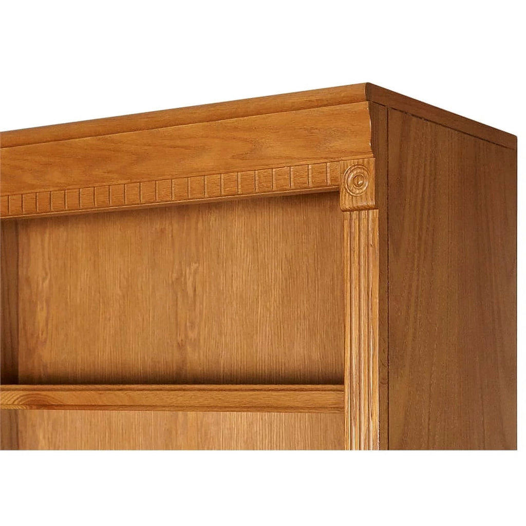 Brown Wood Bookcase with Lower Doors F913547