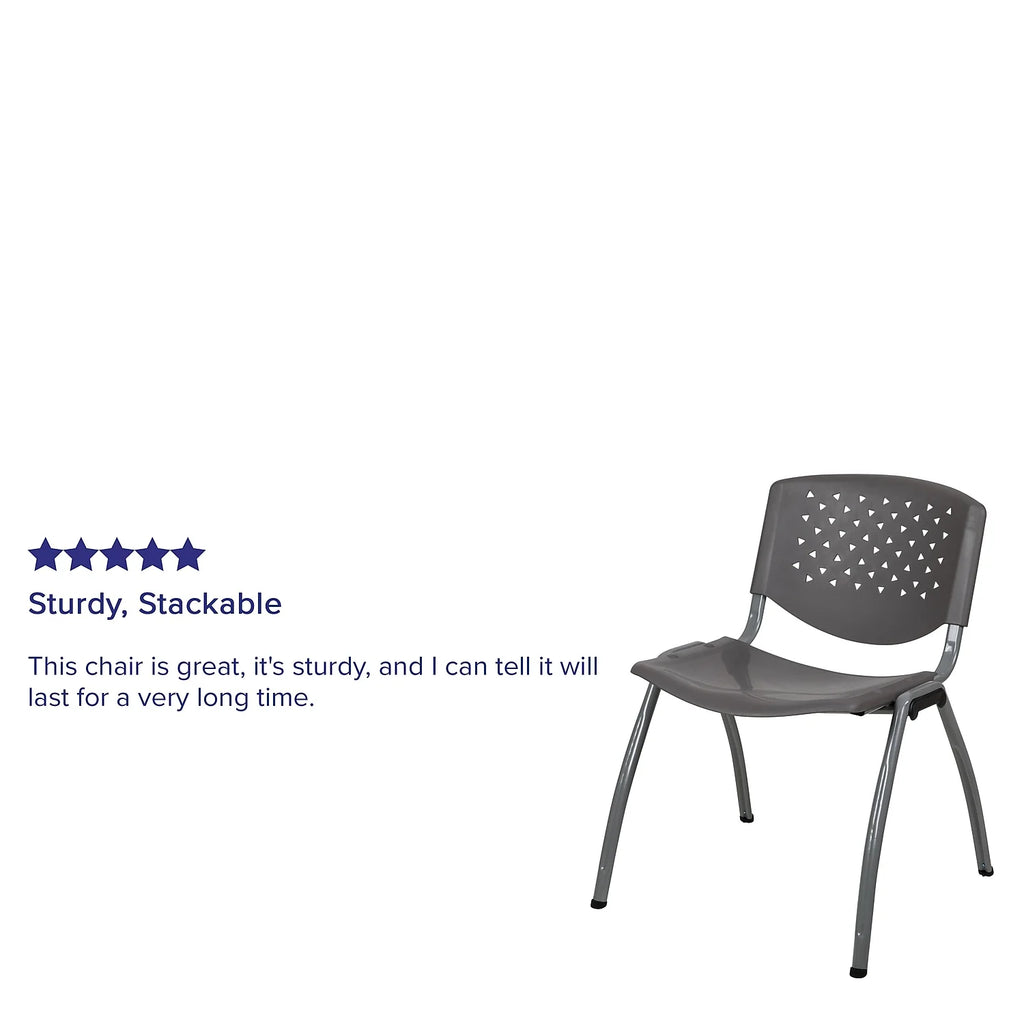 Gray Plastic Stack Chair G1686