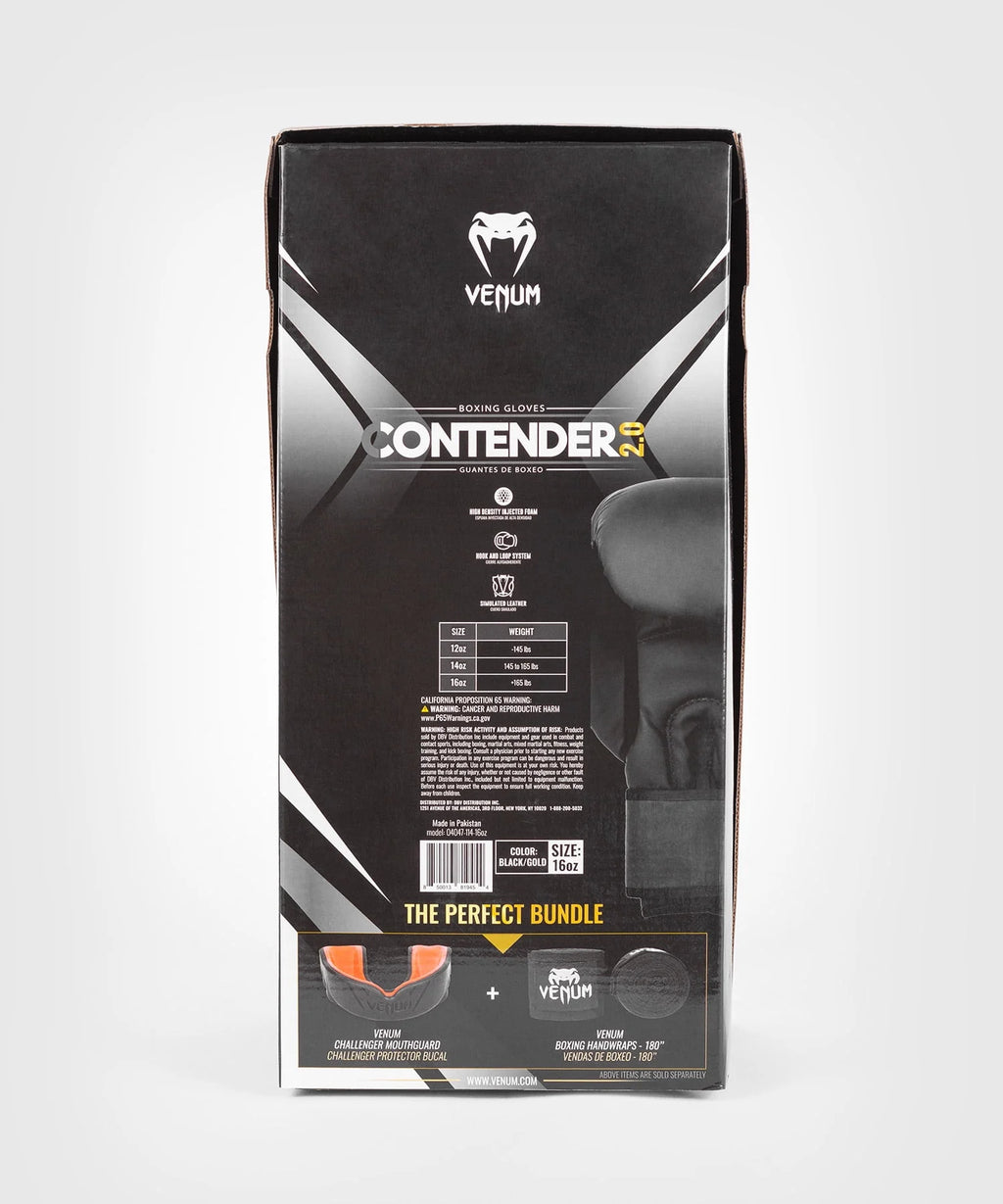 Black Gold 12 oz Boxing Gloves V158