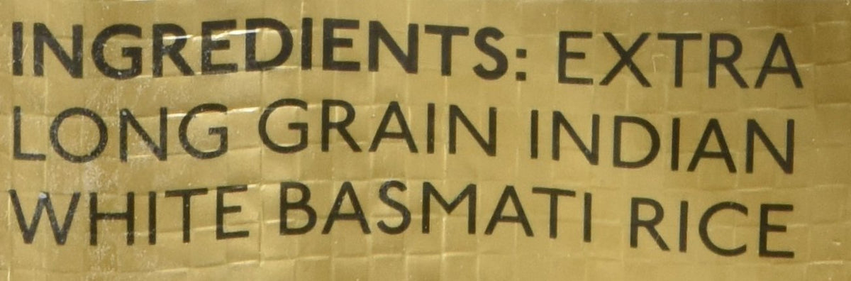 40 Pound Extra Long Grain Basmati Rice K1286