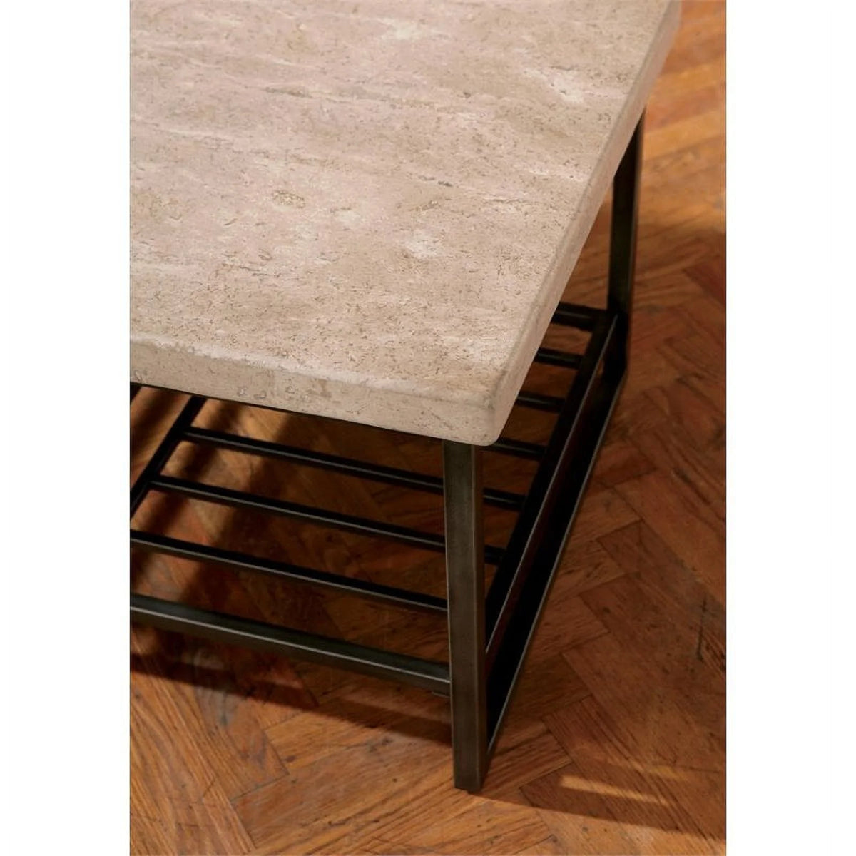 Contemporary Coffee Table in Alabaster Travertine V3613