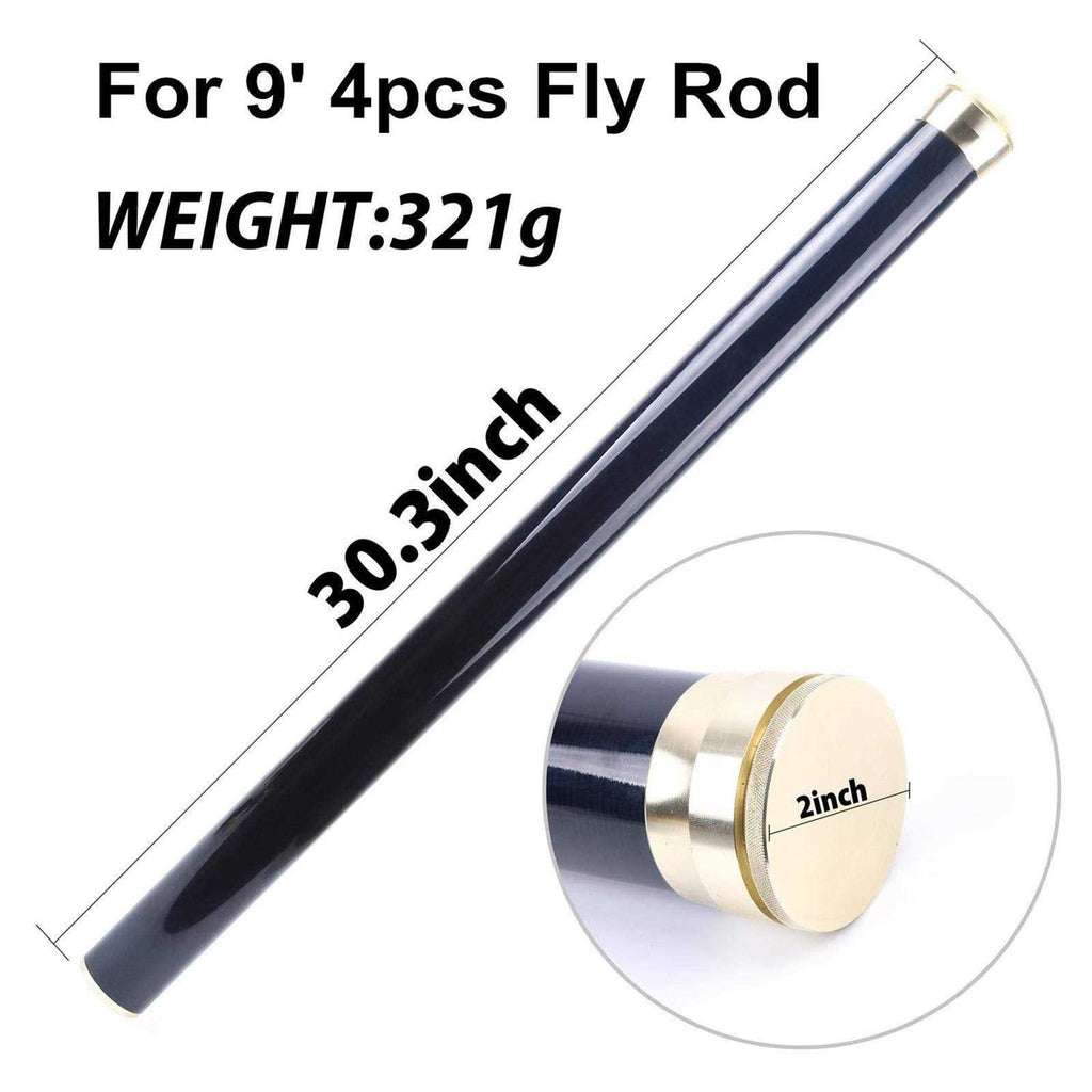 Carbon Fiber Fly Fishing Rod Travel Tube with Aluminum Cap K842