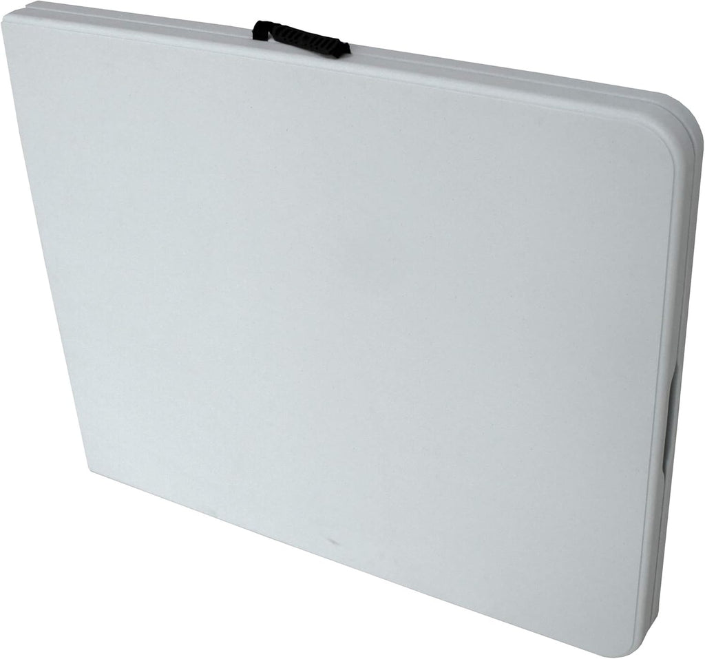 6 Foot White Plastic Resin Folding Table X82119